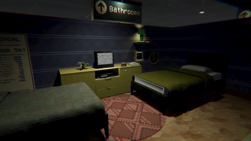 A furnished bedroom display in the HØLM store